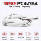 32Ft (10M) Car Door Edge Protector, Anti-Collision Car Door Entry Guard Protective Strip, Doors Edge Trim U Shape Edge Guards for Cars Trucks Suvs (White-10M)