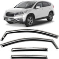 in-Channel Incredibly Durable Rain Guards Compatible with Honda CR-V 2012-2016, Original Window Deflectors, Vent Window Visors, Vent Deflector, 4 pcs. - 612170