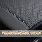Car Armrest Storage Box Mat, Fiber Leather Car Center Console Cover, Car Armrest Seat Box Cover Accessories Interior Protection for Most Vehicle, SUV, Truck, Car (Gray)