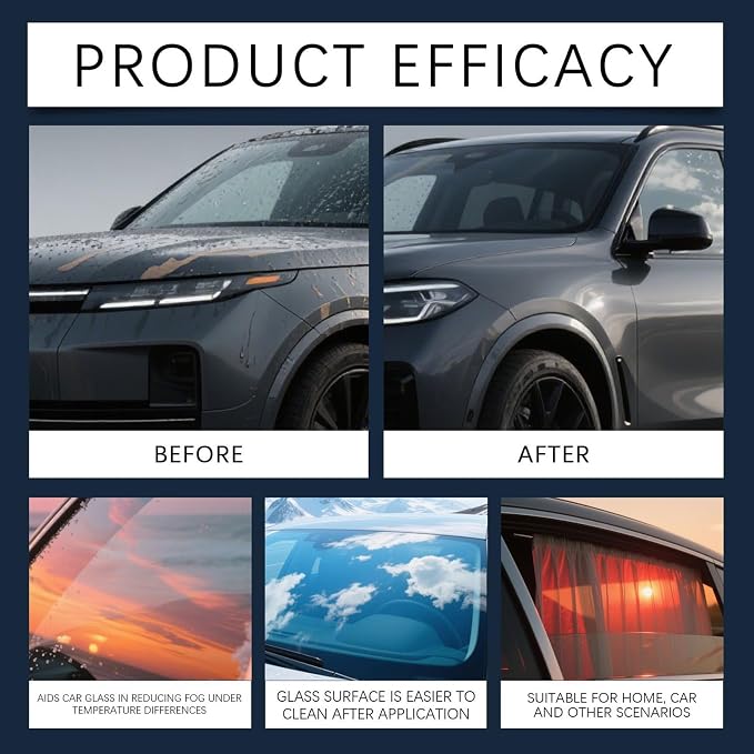 Anti Fog Spray for Car Windshield,250ml Glass Agent | Windshield Defogger - for Truck Outdoor Daily Commute Winter Morning Highway Garage