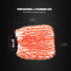 Microfiber Car Wash Mitt (3-Pack) — Plush Scratch-Free Sponges