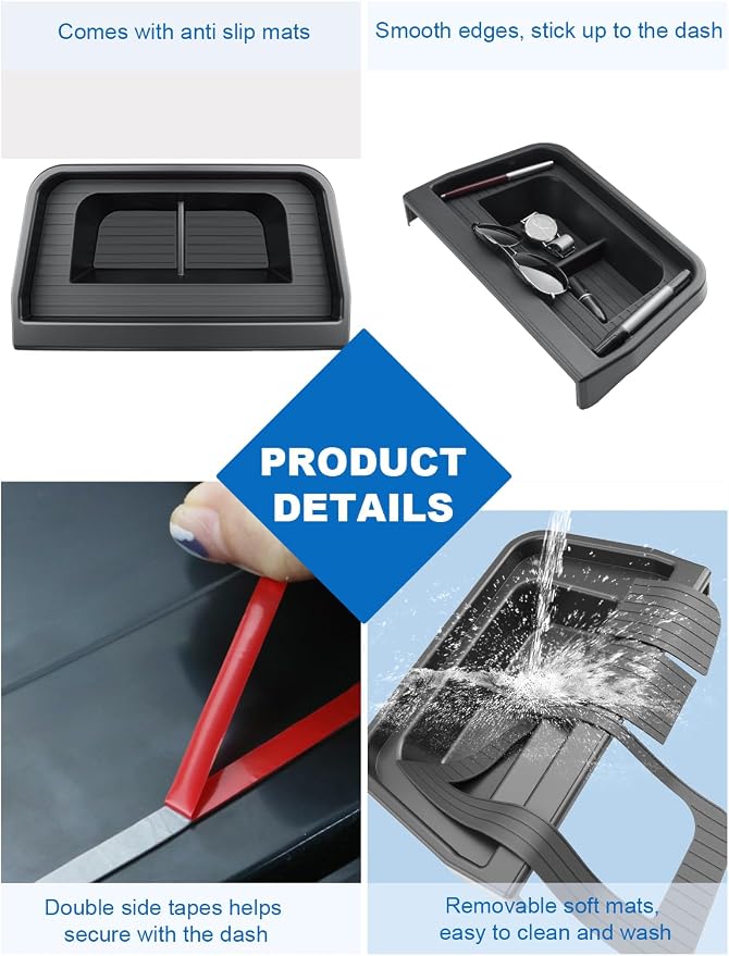 2025 2026 Ford Maverick Center Console Dash Screen Organizer 13.2-Inch Dashboard Behind-Screen Storage Box Truck Accessories