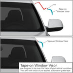 4Pcs Tape-On Window Visor Compatible with 2007 2008 2009 2010 2011 Jeep Patriot 2007-2011, Deflector Rain Guard, Acrylic Black