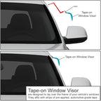 Rain Guards Tape-On Compatible with Toyota Camry 2002-2006, Acrylic 4Pcs Window Vent Visor Deflector