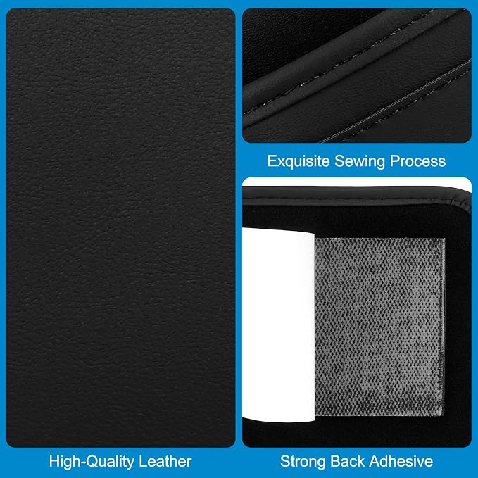 2pcs Universal Car Side Pocket Organizer, PU Leather Car Pocket Pouch Cell Phone Sunglasses Holder Organizer Accessories for Car Seat, Door, Window, Console