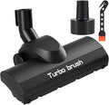 Turbo Brush Head Shop Vac Accessory 1.25" with 2.5" Hose Adapter, 1-1/4" 2-1/2" Shopvac Attachment for Wet Dry Vacuums, Ideal for Pet Hair Removal on Carpets Area Rugs Hardfloors