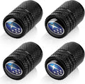 4pcs Tire Valve Stem Caps, Compatible with Subaru Series Stem Cap Universal Car Air Cover Car Accessories for Cars, SUV, Truck, Motorcycles Black
