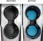Car Cup Coaster, 4PCS Universal Non-Slip Cup Holders Embedded in Ornaments Coaster, Car Interior Accessories, Light Blue