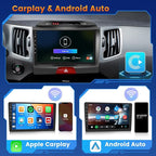 [2G+64G] Android 15 Car Radio for Kia Sportage 2010-2016 Car Stereo with Wireless Carplay Android Auto, 9 Inch HD Touchscreen with WiFi GPS Bluetooth5.0 FM/RDS USB SWC MIC