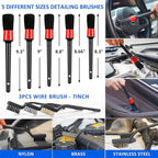 41Pcs Car Cleaning Wash Kit Interior Detailing Cleaner Kit with High Power Handheld Vacuum, Collapsible Bucket, Windshield Tool, Snow Shovel, Tire Brush, Complete Car Care Tools, Black