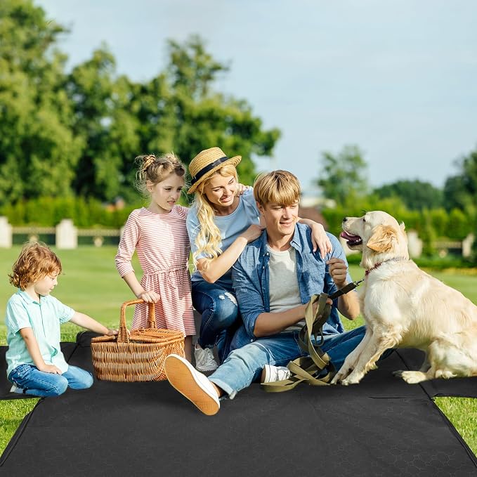 Dog Car Seat Cover, 2026 Upgraded 600D Heavy Duty Waterproof & Scratch-Resistant Dog Hammock for Car, Back Seat Pet Cover for Dogs with Sedan and Truck, X-Large, Black