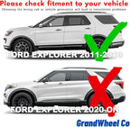GrandWheel Window Deflectors Smoke Tinted in-Channel Side Window Vent Visor Deflectors Rain Guards Compatible with Explorer 2011-2019 - 4 pcs. GW0841