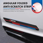 2 PCS Car Side Body Anti-Collision Strips, Sport Style Front Rear Bumper Protector Stickers, Self-Adhesive Car Door Edge Anti-Scratch Protector, Universal for Most Cars (Black)