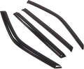 WD2-404 Dark Smoke 4 Pcs Set Window Visor (Outside Mount) Deflector Rain Guard Compatible with 2001-2006 Suzuki XL-7