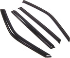 WD2-404 Dark Smoke 4 Pcs Set Window Visor (Outside Mount) Deflector Rain Guard Compatible with 2001-2006 Suzuki XL-7