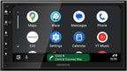 DMX400S 6.8" Capacitive Touchscreen Digital Multimedia Receiver - Wired Apple CarPlay, Android Auto, Built in Bluetooth, Double DIN, Rear Camera Input, 13-Band EQ