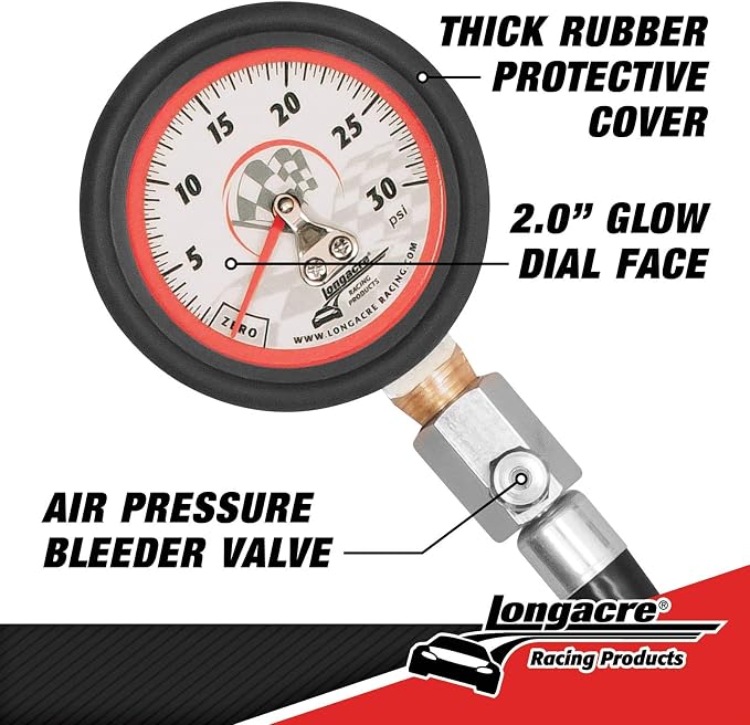 52-52024 0-30 PSI Tire Pressure Gauge, 2 Inch