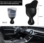 2 PCS Car Detailing Brush, Curved Soft Bristles Auto Removal Dust Collectors, Universal Vehicle Dashboard, Air Conditioner Vents etc Interior Cleaning Tool Accessories (Black)