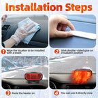 Car Heater, 12V 150W 2026 Upgrade 2-in-1 Portable Defroster & Defogger, Fast Heating & Cooling Fan for Windshield, Plugs into Cigarette Lighter for Car, Truck, RV