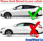 GrandWheel Window Deflectors Smoke Tinted in-Channel Side Window Vent Visor Deflectors Rain Guards Compatible with Acura RDX 2019-2026 - 4 pcs. GW1032