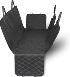Dog Car Seat Cover for Pets, 100% Water Repellent, 600D Heavy Duty, Black, Universal Fit with Non-Slip Backing