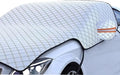 Heavy Duty Winter Car Snow Cover, Thickened Enlarge Hail Protector Cover, Waterproof Windshield Frost Cover with Side Window & Rearview Mirror, Fit for Most Cars (Silver)