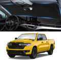 Sun Shade for Ram Windshield Sunshade for 2019-2025 Dodge Ram 1500 2Dr RegularCab, 4Dr QuadCab, CrewCab MegaCab Accessorie Front Window Cover Suncreen Shield Sun Visor Protector Keep Interior Cool