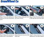 Window Deflectors Smoke Tinted Tape-On Side Window Vent Visor Deflectors Rain Guards Compatible with Compass 2017-2026 - 4pcs. GW0016
