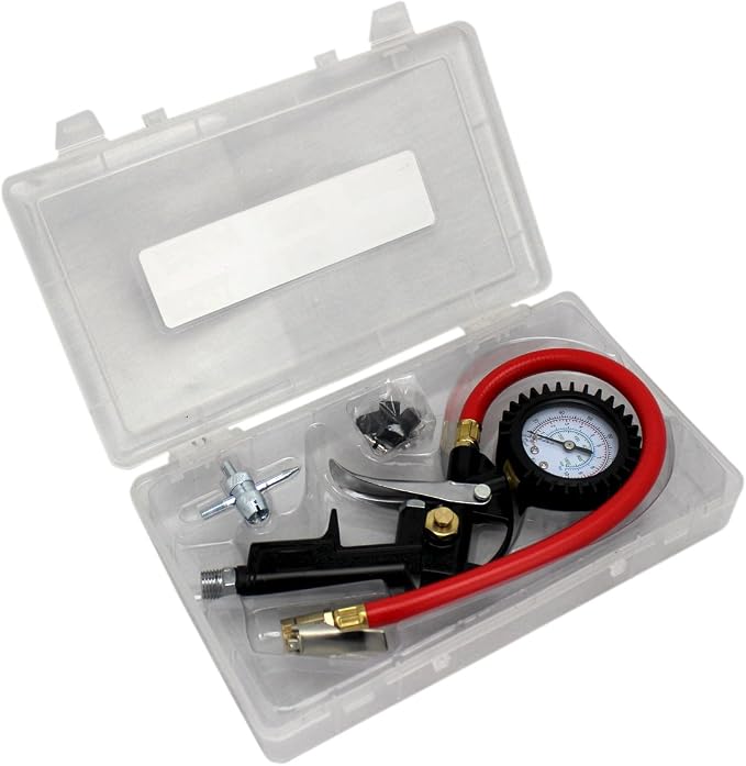 EXELAIR 10 Piece Pistol Grip Inflator Gauge Kit, 1/4, EX0510PKIT