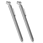 Pencil Tire Pressure Gauge, 2 Pack, 10-75 PSI, Stainless Steel Body | Metal Made Nozzle, Rust and Corrosion Resistant, Pencil Air Pressure Gauge for Tires, 3 Measurements for Cars, Bikes