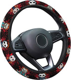 Horror Character Steering Wheel Cover, Non Slip Polyester Car Wheel Protector for Car SUV Truck, Universal 15 Inch