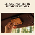 Car Air Freshener - Wood Air Freshener - Pack of 3 (Dark Wood,Sandalwood & Leather,Oud Royale)-CLIP INCLUDED