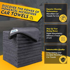 Grey Microfiber Cleaning Cloth 200 Pack, 11.5 x 11.5 inch Bulk Shop Towels | Reusable Cleaning Rags for Cars, Kitchen, Window, Garage and House, Ultra Absorbent, Lint Free, Streak Free