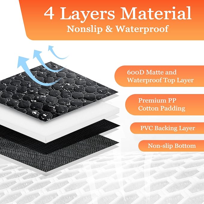 Waterproof Dog Hammock for Truck, Compatible with F150/RAM, Black | Visible Mesh Window,Great Gift,Storage Pockets,Effortless Cleaning, designed for full-size trucks, water-resistant polyester
