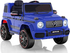 Licensed Mercedes-Benz G63 Car for Kids, 12V 7AH Ride on Car w/Parent Remote Control, LED Headlights, Music Player & Horn, Soft Start, Low Battery Prompt, Kids Electric Car, Blue
