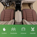 Premium Car Seat Cushion, Driver Cushion with Comfort Memory Foam & Non-Slip Rubber Bottom, Car Seat Pad Works with 95% of Vehicles and Office Chair or Home (Brown)