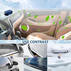 4pcs 2026 New Solar Anti-Freeze Electromagnetic Car Snow Removal Device，Magic Car Defroster Snow Remover for Cars Ice Scraper Fast and Efficient Vehicle Microwave Deicing Instrument for Ice Scrapin