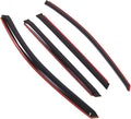 WD2-733i Dark Smoke 4 Pcs Set Window Visor (in-Channel) Deflector Rain Guard Compatible with 2013-2016 Nissan Pathfinder