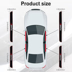 Car Door Threshold Protection, 4PCS Door Edge Step Dust Shield Cover, Door Width 23.6x2.36inch Car/SUV Universal Rubber Scratch Resistant Exterior Accessories (Sport)