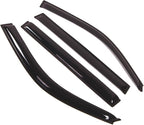 WD2-292 Dark Smoke 4 Pcs Set Window Visor (Outside Mount) Deflector Rain Guard Compatible with 1998-2007 Lexus LX470