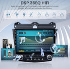 8 Core 4+32G Car Radio Stereo for Honda Accord 7th 2003 2004 2005 2006 2007: 10 inch with CarPlay Android Auto 5G WiFi Bluetooth GPS SWC Mirror Link Split-Screen DSP FM/RDS