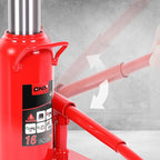 16 tons / 32000 lbs Lifting Automotive Welded Hydraulic Bottle Jack for Repair Vehicle, Pickup, Truck, w/Manual Handle, Red,TOOLS-00361