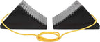 50012 Rubber Wheel Chock with Rope - 8" x 5" x 4", 2 Count (Pack of 4)