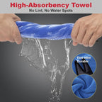 4PCS Wheel Detailing Kit Metal-Free Dual Hardness Towel Care Gift | Scratch-safe metal-free rim brush, dual tire brushes, lint towel, compact portable, brake dust cleaner, DIY & shop gift