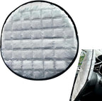 Car Steering Wheel Sun Shade, 16.93" Anti-Heat Aluminum Film Steering Wheel Sun Block Cover, Heat Insulation Cooling Protective Cover, Universal Steering Wheel Shield Accessories (Silver)