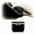 Car Trash Can with Lid - Leakproof Mini Garbage Bin for Door or Seatback,Premium ABS Auto Organizer,Space-Saving Car Garbage Can for Commuters,Families and Pet Owners,Fit for SUV,Sedan,Truck (Black)