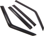 WD2-403 Dark Smoke 4 Pcs Set Window Visor (Outside Mount) Deflector Rain Guard Compatible with 1989-1997 Geo Geo Tracker