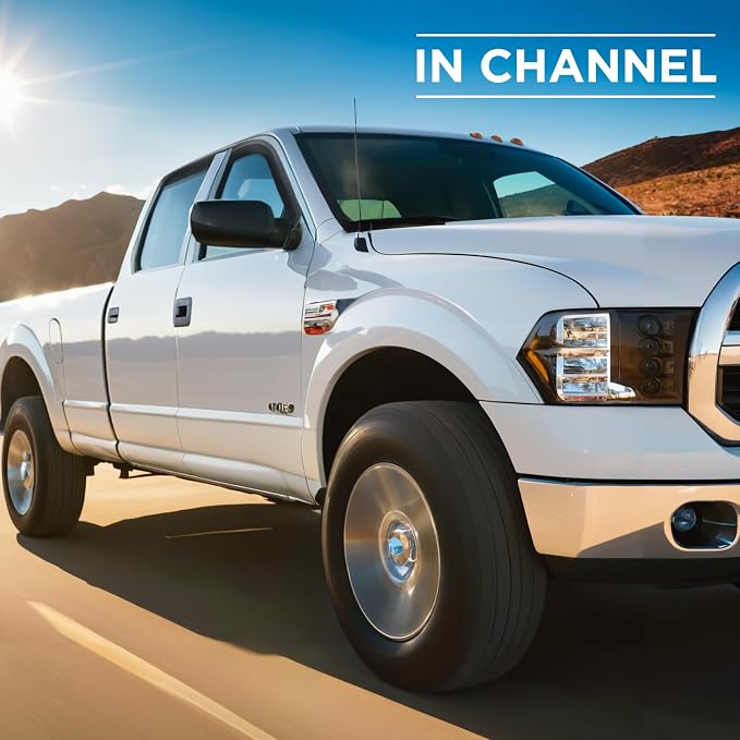 in-Channel Window Visors Fits for 2000-2004 Dodge Dakota Crew Cab with Only One Straight Window, Side Auto Window Wind Deflectors, Ventshade, Rain Guards for Cars/Trucks
