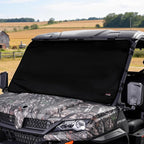 UTV Windshield Snow Cover Compatible with Cfmoto Uforce 1000/1000 XL 2019-2025 and U10 Pro, Waterproof Transport Windshield Protector for Ice and Snow (Black)