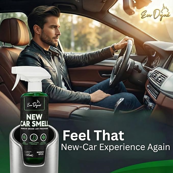 New Car Smell Spray (16oz), Made in USA | Long Lasting Car Air Fresheners Eliminates Odor - Air Fresheners for Cars, Trucks, & Other Vehicles – Fresh Scent Air Freshener Spray by (3-Pack)